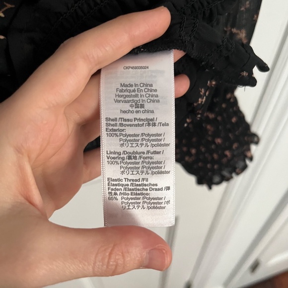 Madewell | (Re)sourced Georgette Lucie Bubble-Sleeve Smocked Top in Stem Scatter - Picture 5 of 8